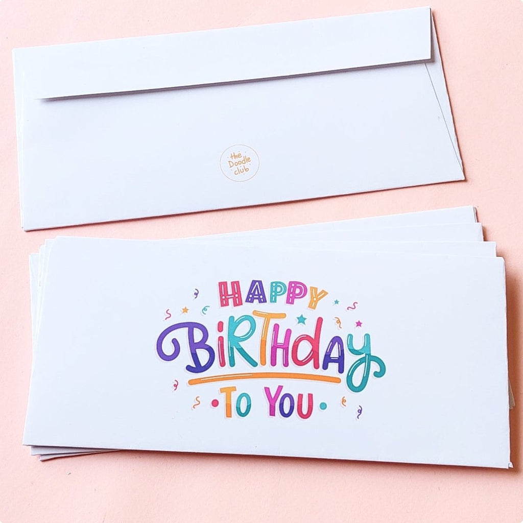 Happy Birthday Envelopes