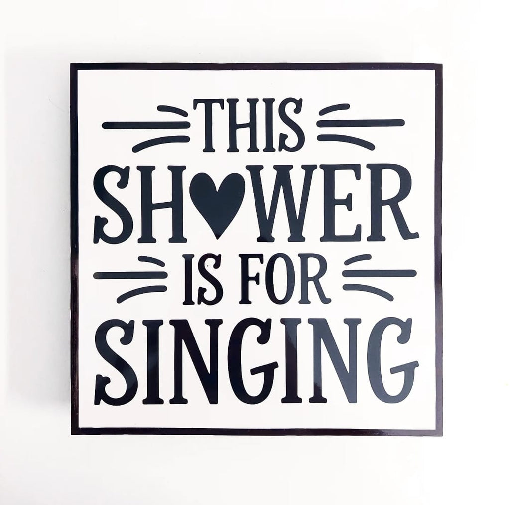 Set of 4 Funny Bathroom Crystal Square Frames (Pre-paid)