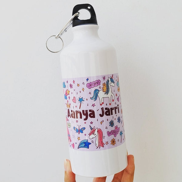 Unicorn Themed Named Bottle (Pre-paid)