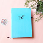 Minimalistic Paper Airplane - Sky Blue Journal