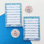 Blue Doodle Memo Pad