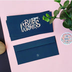 Best Wishes Navy Envelopes