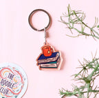 Books and Mug Acrylic Keychain