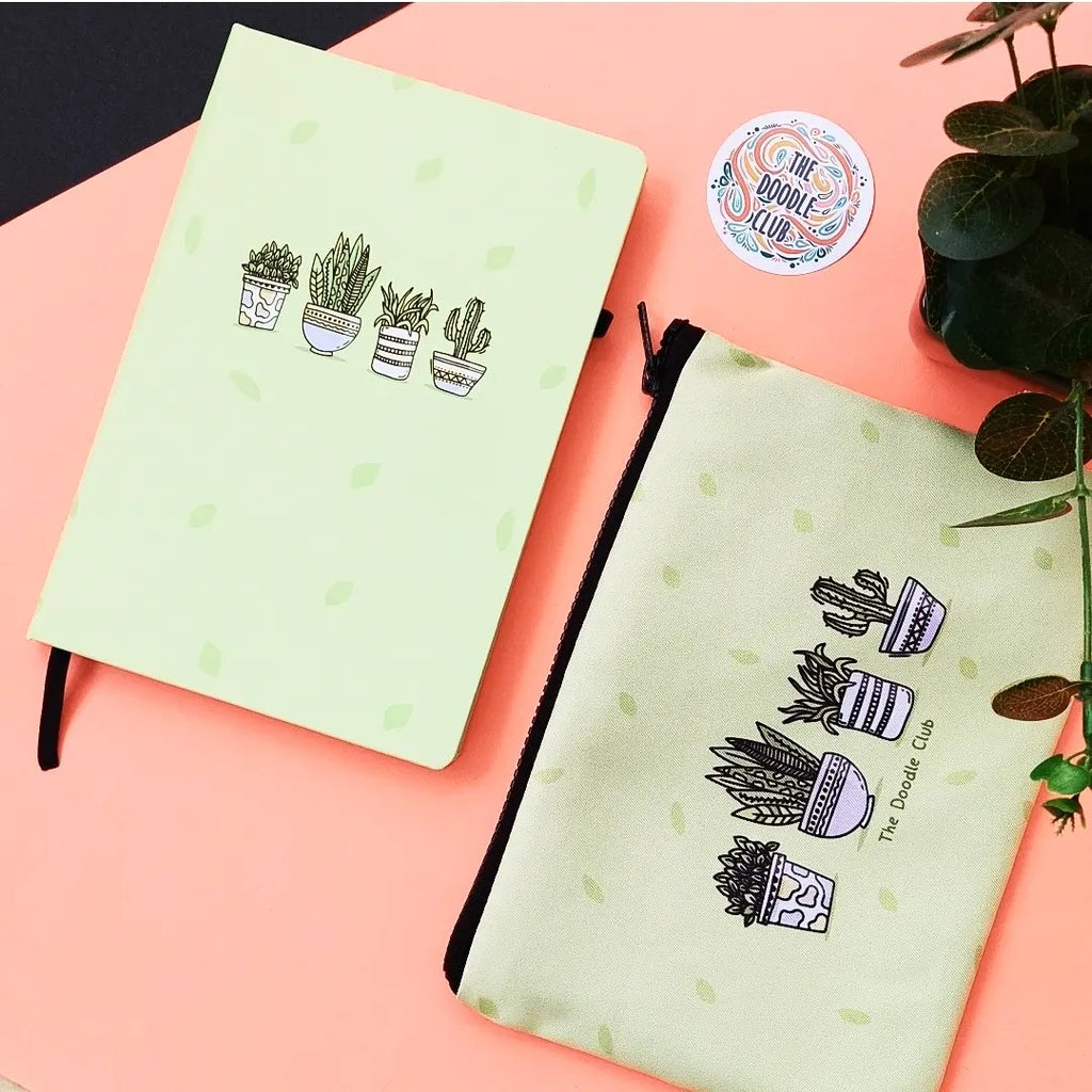 Plant Lover pouch and journal Bundle