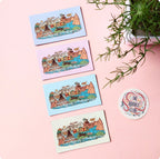 Lilac Hunza Doodle Fridge Magnet