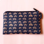 Rainbow Boho Dark Zipper Pouch