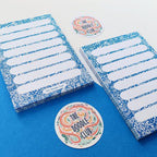 Blue Doodle Memo Pad