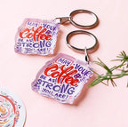 Set of 2 Inspiration Acrylic Keychain