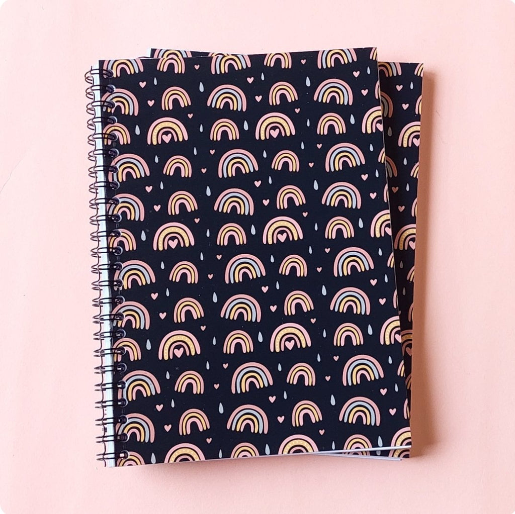 Boho Rainbow A5 Spiral Notebook