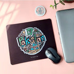 Pakistan Doodle Black Mousepad