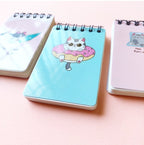 Set of 3 Cute Cat Mini Notepads