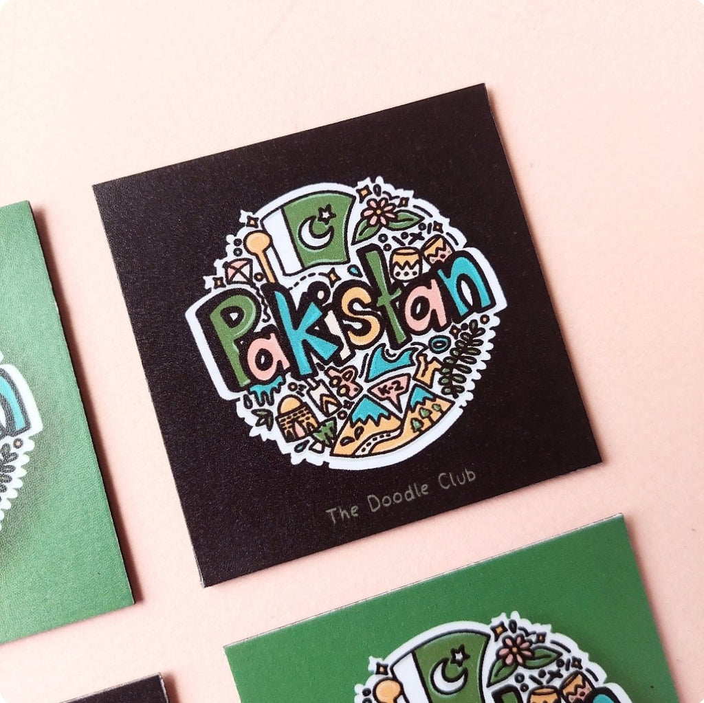Pakistan Doodle Fridge Magnet