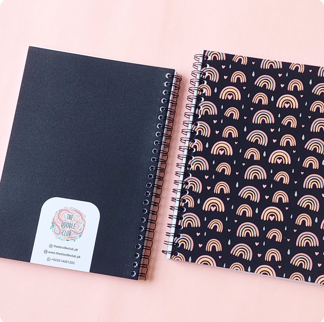 Boho Rainbow A5 Spiral Notebook