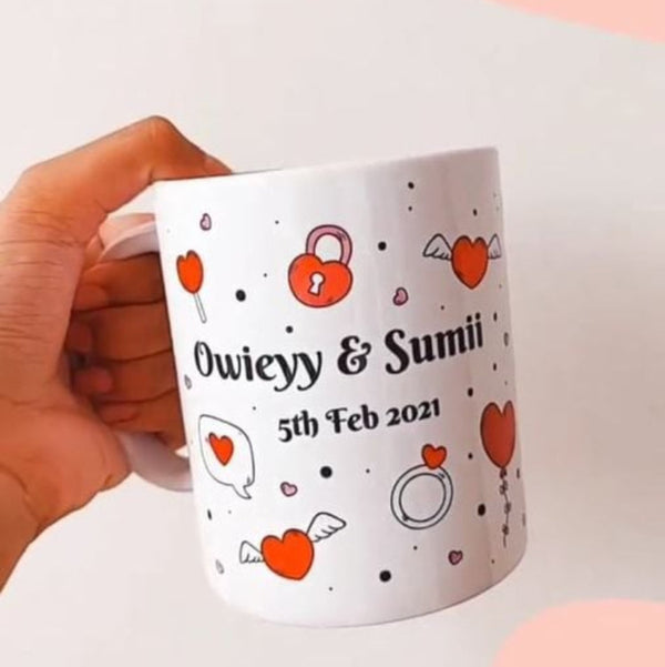 Couple Theme Named Mug (Pre-paid)