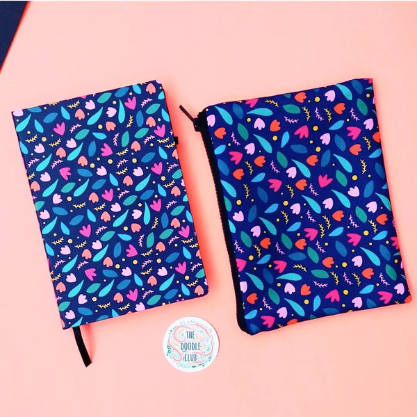 Moonlight Garden pouch and journal Bundle