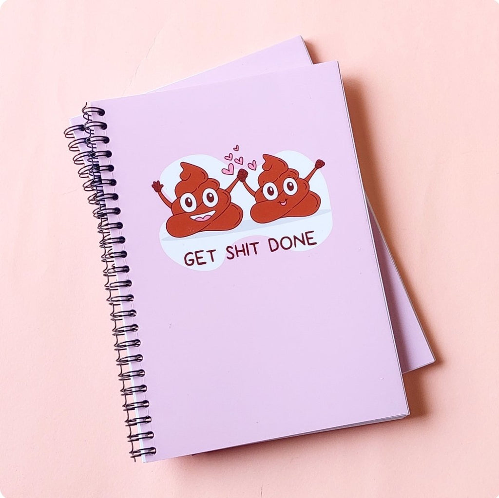 Get Shit Done A5 Spiral Notebook