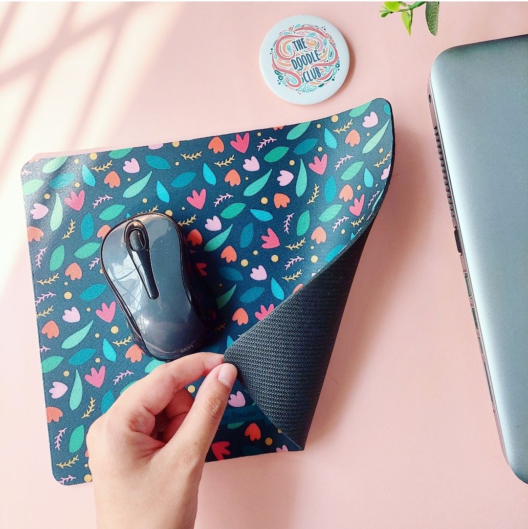 Moonlight Garden Rectangle Mousepad