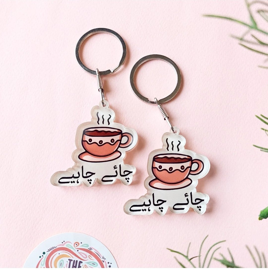 Chai Chahiye Acrylic Keychain