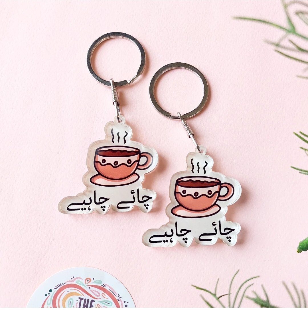 Chai Chahiye Acrylic Keychain