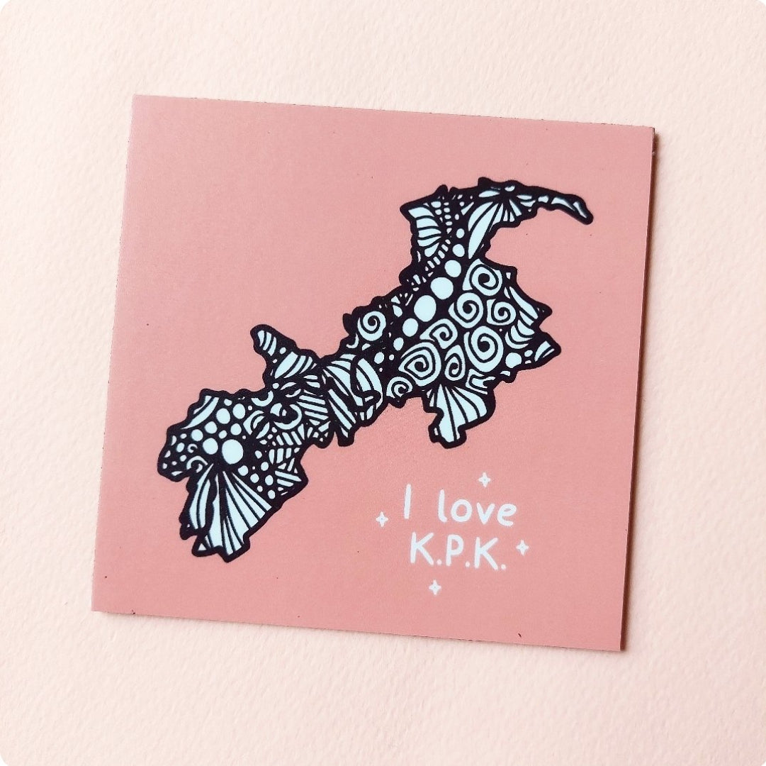 I love KPK' Doodle - Fridge Magnet