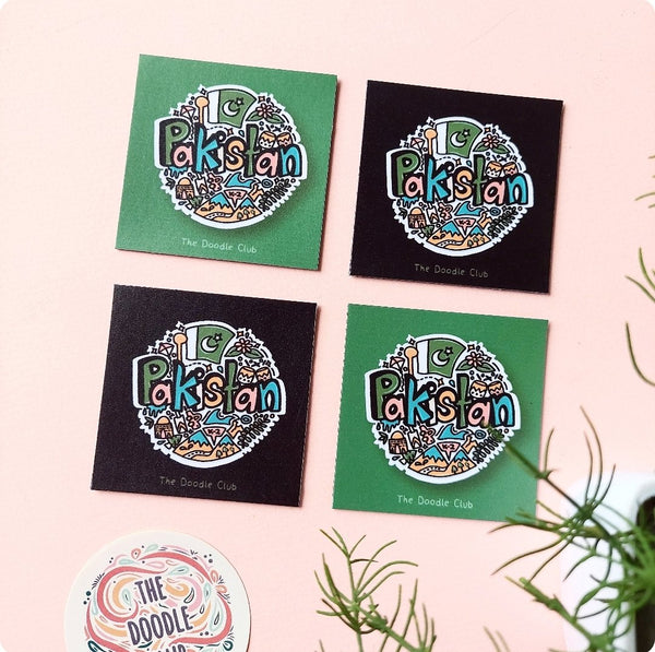 Pakistan Doodle Fridge Magnet