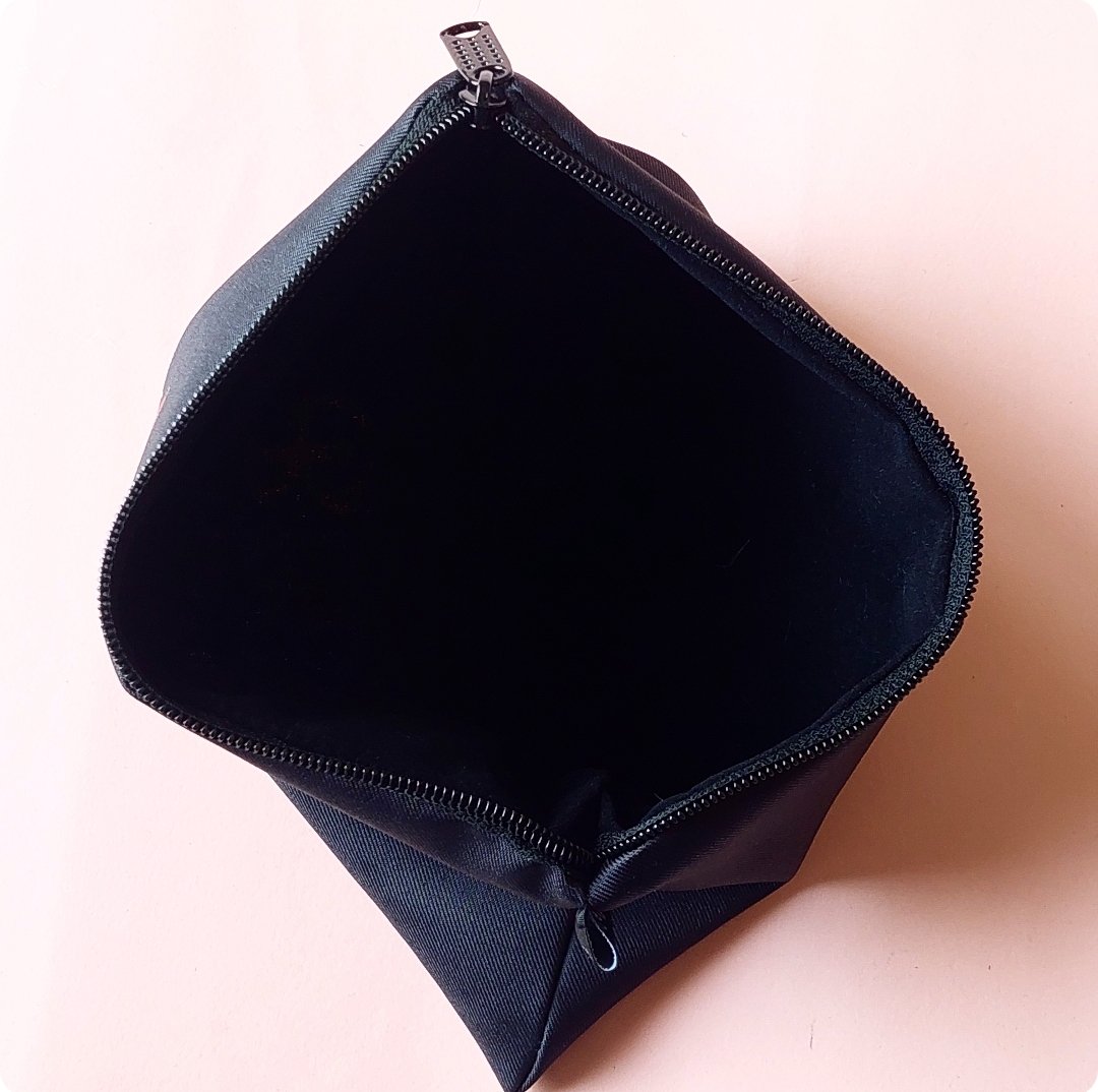 Pastel Pink Leaves Zipper Pouch