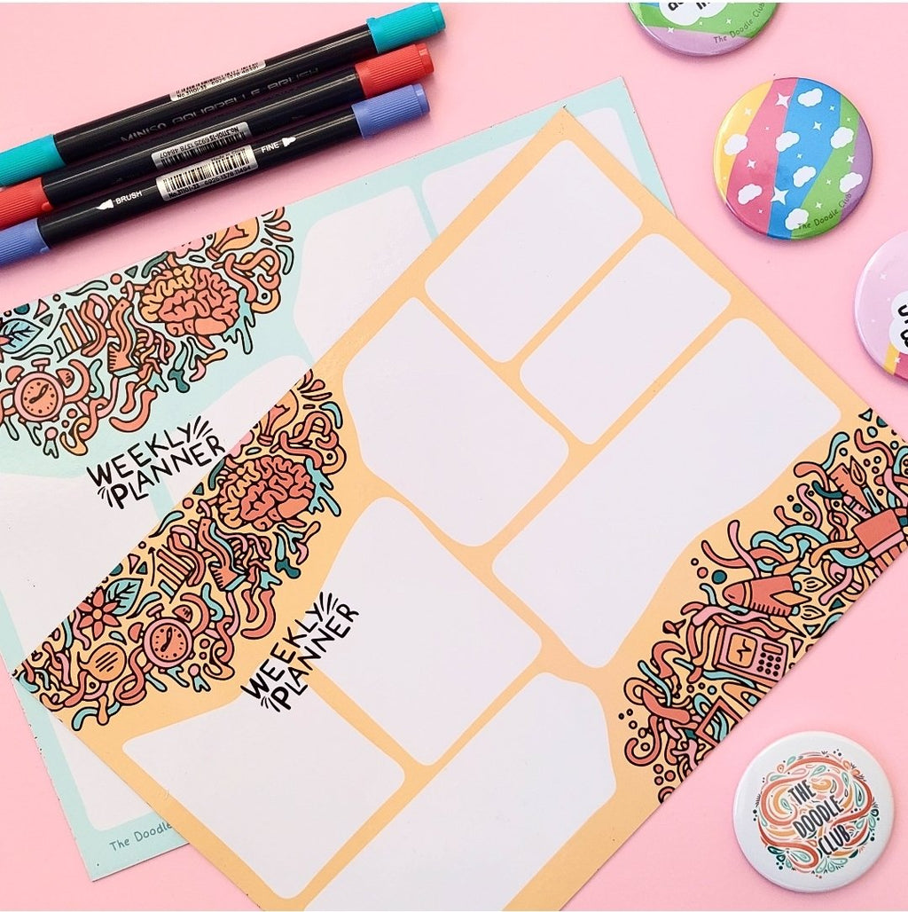 Weekly Doodley Magnetic Planner A4