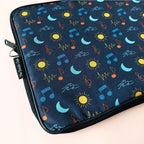 Music Theme Doodle Laptop Sleeve