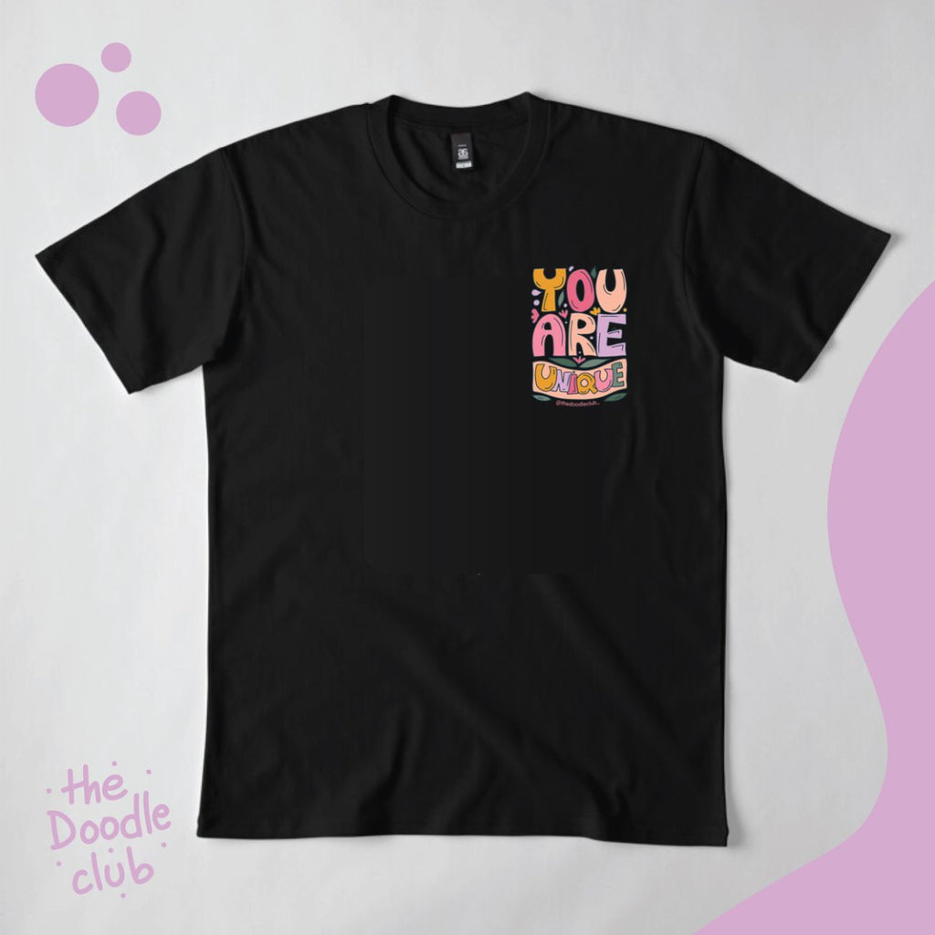 You are unique pocket print tshirt (Pre-paid)