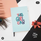 This Girl Can - Mint Blue Journal