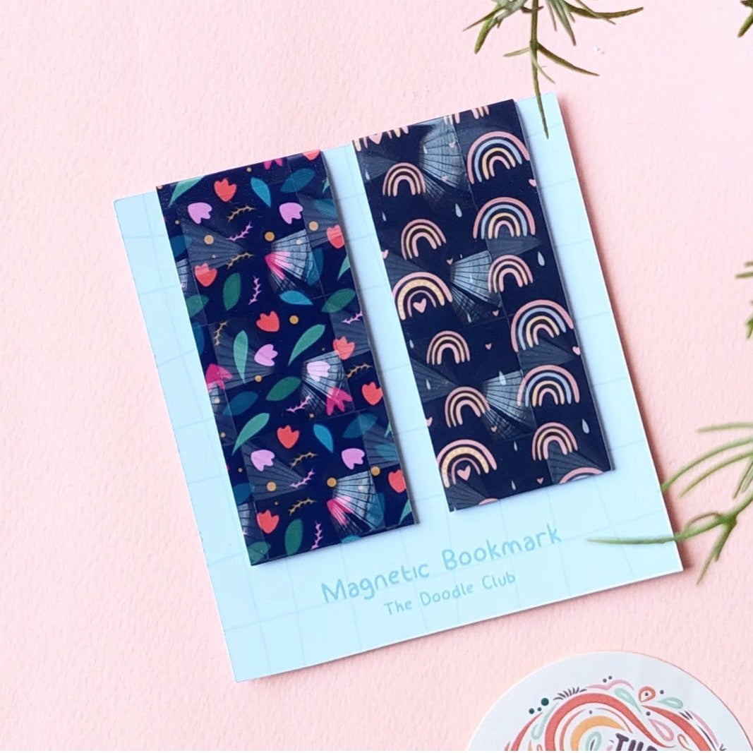 Set of 2, 3D Magnetic Bookmarks