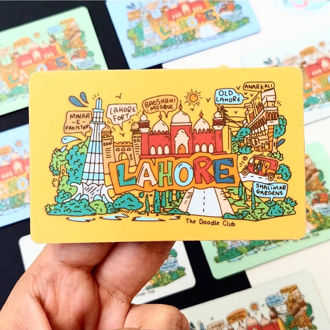 Lahore Doodle Magnet - Mustard Yellow