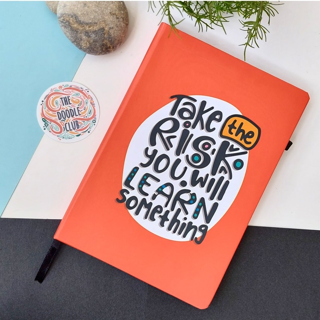 Take the risk - Orange Journal