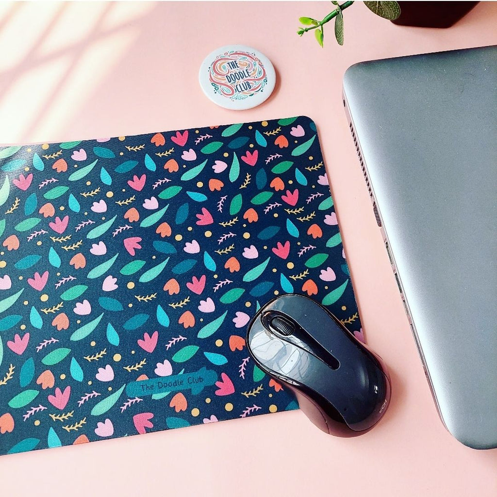 Moonlight Garden Rectangle Mousepad