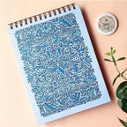 Leaves Doodle Periwinkle Sketchbook