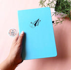 Minimalistic Paper Airplane - Sky Blue Journal