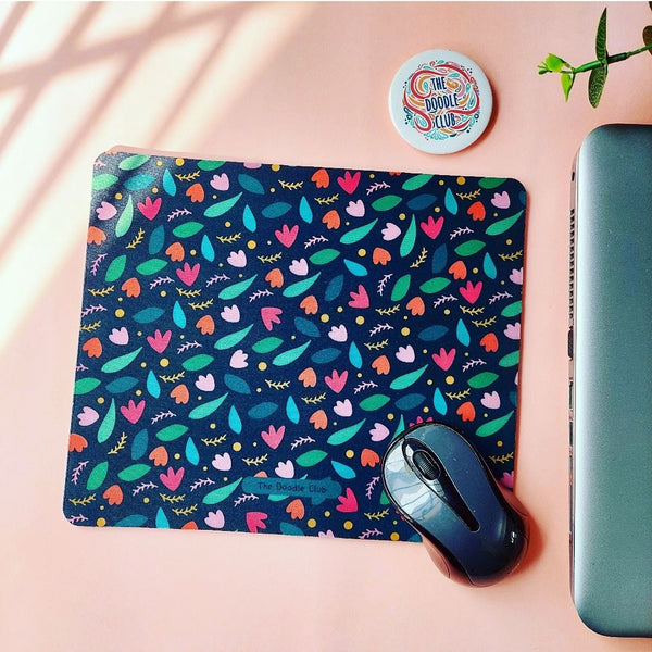 Moonlight Garden Rectangle Mousepad