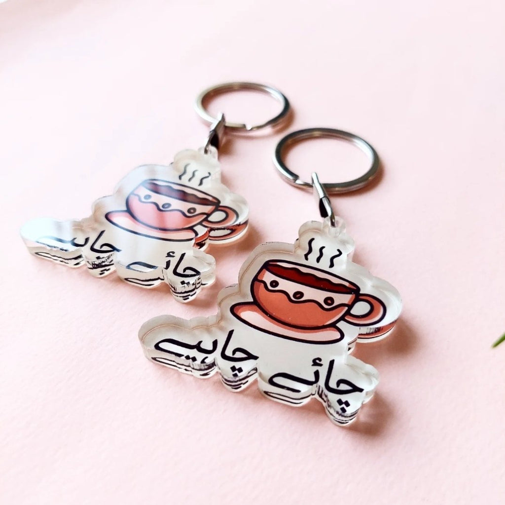 Chai Chahiye Acrylic Keychain