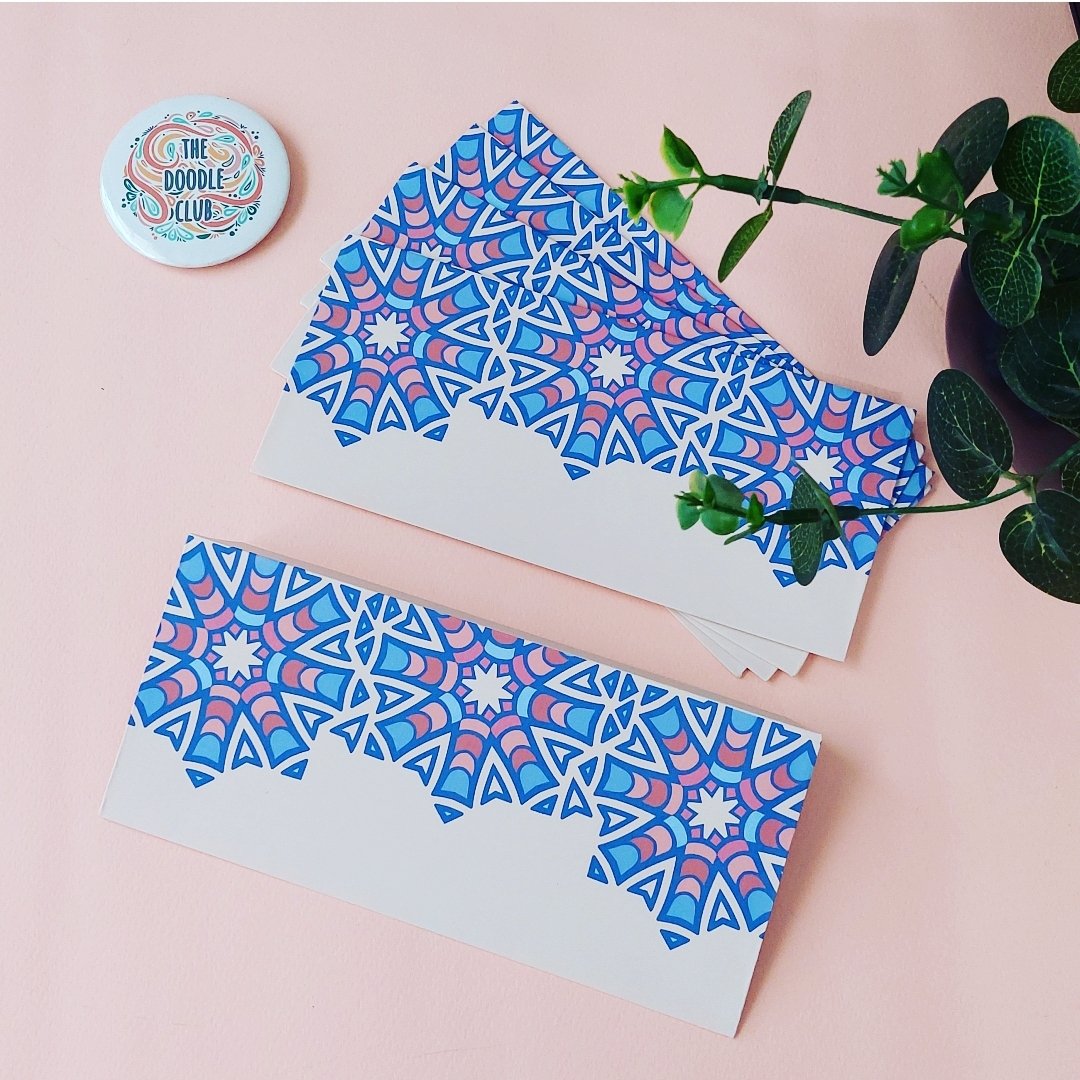 Geometrical Offwhite Pattern Envelopes - All purpose