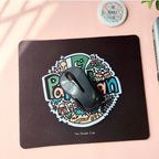 Pakistan Doodle Black Mousepad