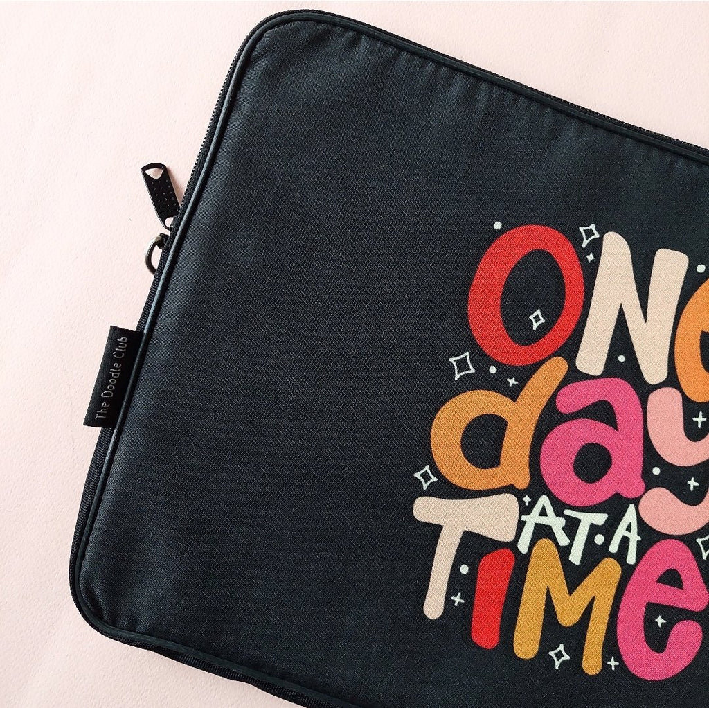 One Day at a Time Laptop Sleeve