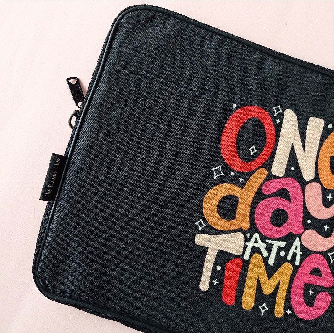 One Day at a Time Laptop Sleeve