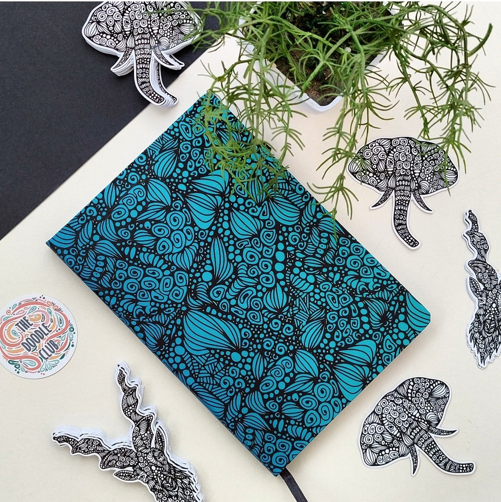 Ocean Hues Doodle Journal