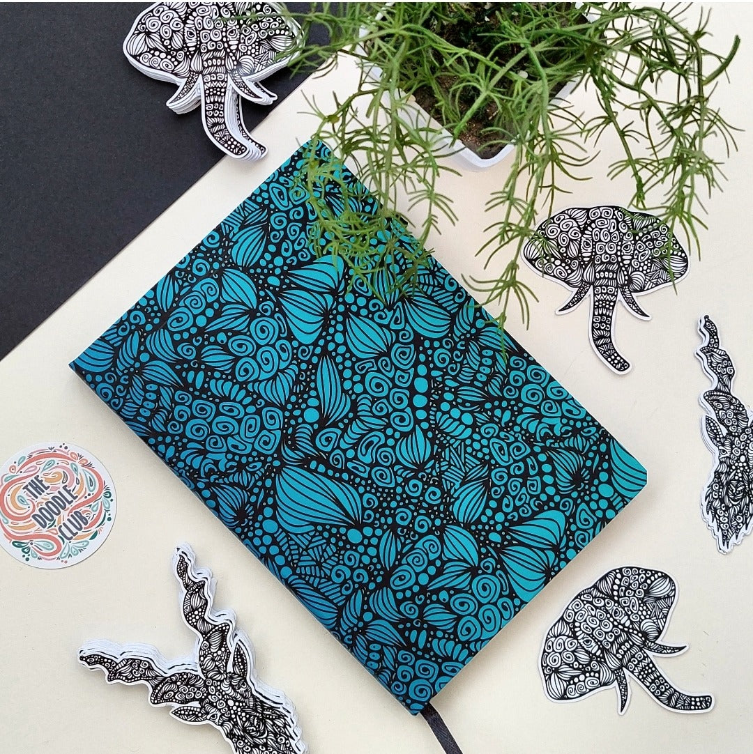 Ocean Hues Doodle Journal
