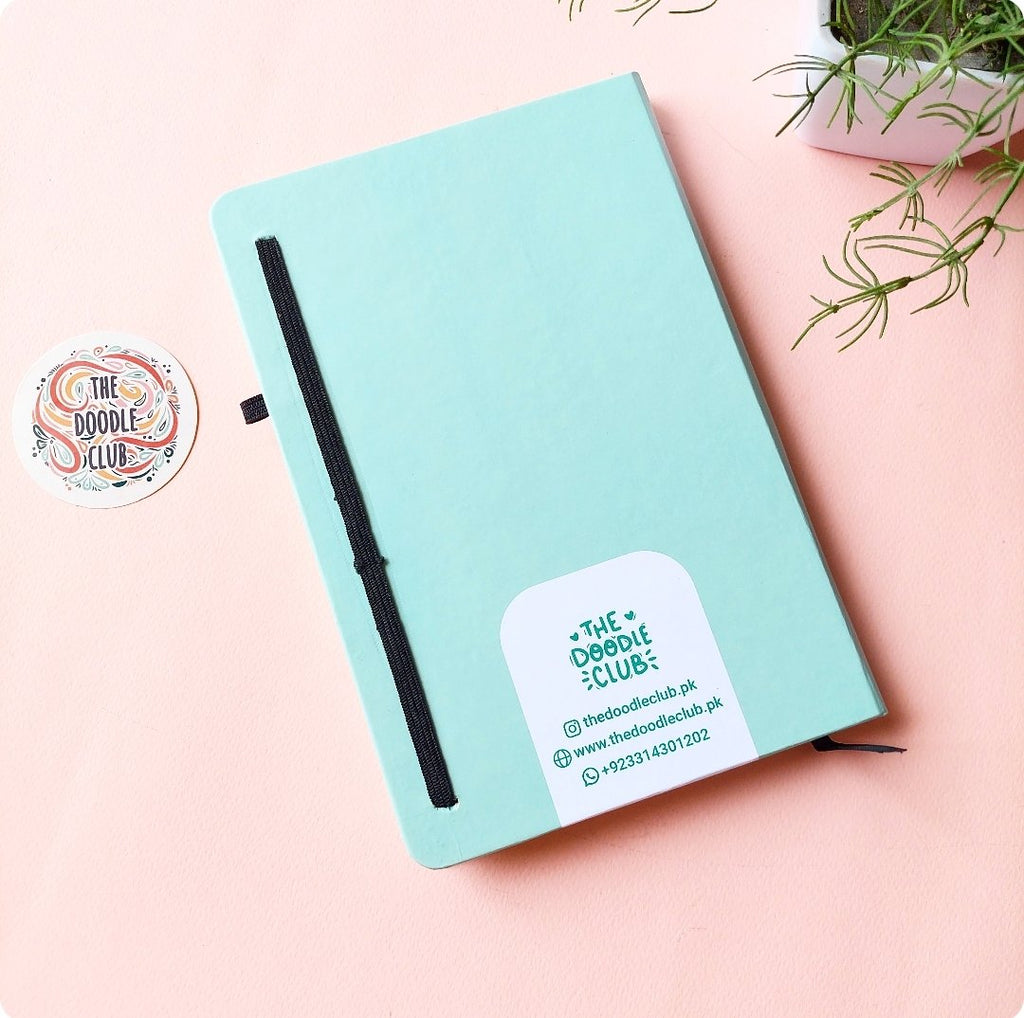 Minimalistic Magic Glass Ball Mint Journal