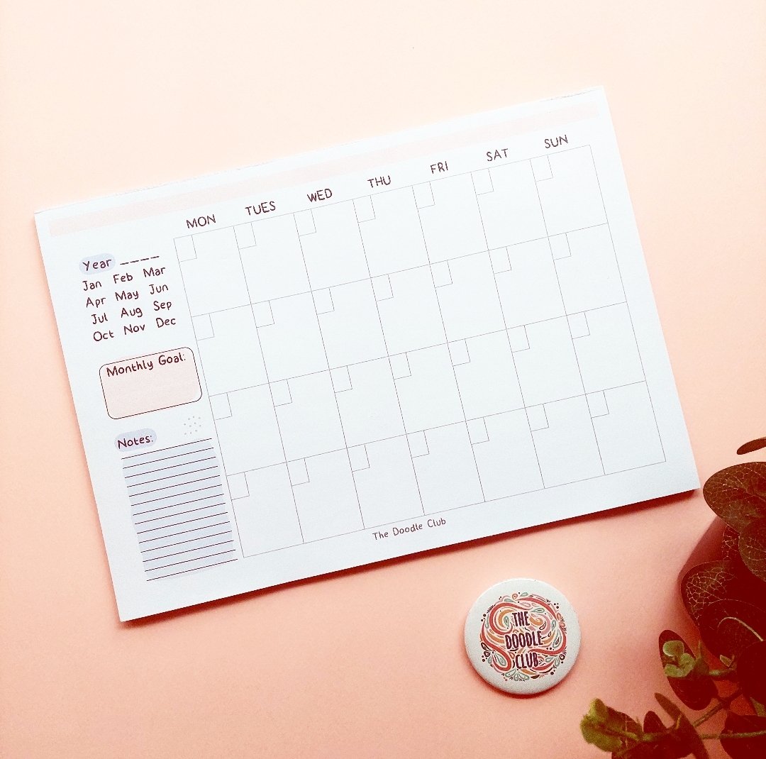 A4 Agenda Planner Pink