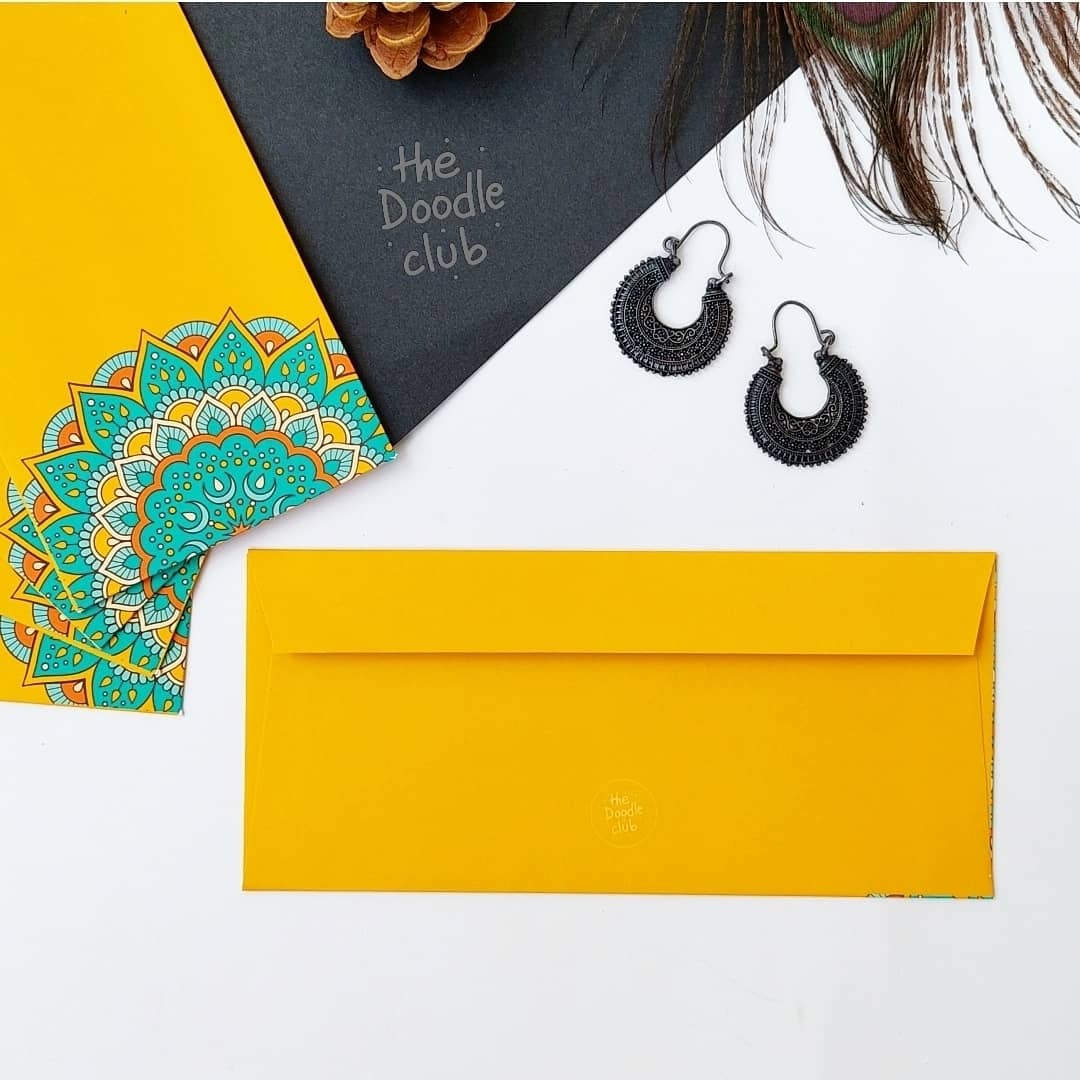Ornate Yellow Envelopes