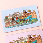 Lilac Hunza Doodle Fridge Magnet