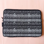 Black and White Doodle Laptop Sleeve