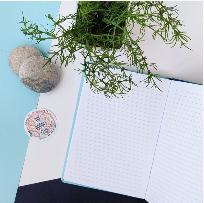 Sky blue Doodle Journal